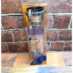 Rove On The Go Living 15 oz Travel Mixer 2 Lids Smoothies Protein Shakes Fitness